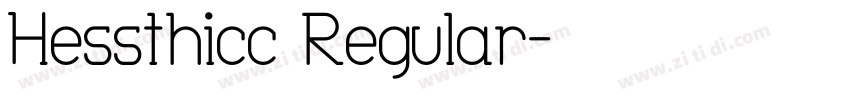 Hessthicc Regular字体转换